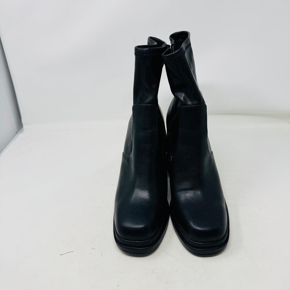 Steve Madden Black Heeled Boots - Picture 3 of 12
